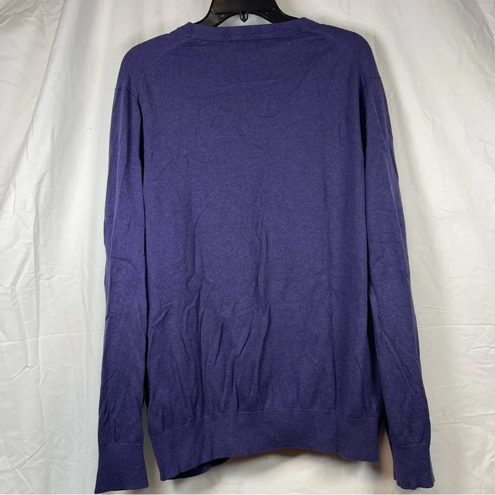 Banana Republic Luxury Blend Purple V-Neck Sweater SZ:XL
